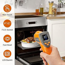 Load image into Gallery viewer, Inkbird Infrared Thermometer Gun, -58?~1022? Digital Laser Temperature Gun for Pizza Oven, Heat Meter Gun IR Thermometer for Kitchen Deep Frying, Other Daily Uses (NOT for Human)