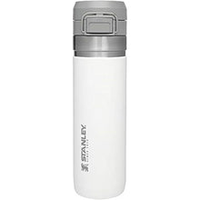 Load image into Gallery viewer, Stanley Quick Flip GO Water Bottle 24 oz | Push Button Lid | Leakproof and Packable for Travel and Sports | Insulated Stainless Steel | BPA-Free | Polar