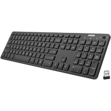 Load image into Gallery viewer, Arteck 2.4G Wireless Keyboard Ultra Slim Full Size Keyboard with Numeric Keypad and Media Hotkey for Computer/Desktop/PC/Laptop/Surface/Smart TV and Windows 10/8/ 7 Built-in Rechargeable Battery