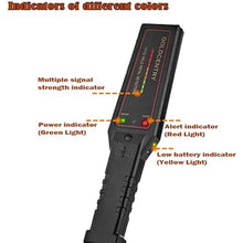 Load image into Gallery viewer, Hand Held Metal Detector,V·RESOURCING Portable High Sensitivity Metal Detector with Signal Strength Indicator,Low Sensitivity Switch,for Security Inspection,Detecting Electronic Product, Metal Object