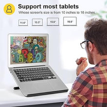 Load image into Gallery viewer, Parblo PR 100 Universal Tablet Stand, Adjustable from 10 to 16 inch for Drawing Tablets, Monitors, Compatible with iPad, Microsoft Surface Pro Series, Laptop