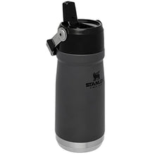 Load image into Gallery viewer, Stanley IceFlow Flip Straw Water Bottle 17 oz | Built-In Straw for Travel and Sports | Lightweight and Leak Resistant | Insulated Stainless Steel | BPA-Free | Charcoal