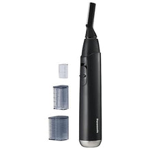 Load image into Gallery viewer, Panasonic Facial Hair Trimmer for Sensitive Skin, Unisex Detailer with Flexible Head, Gentle on Acne, Includes 2 Eyebrow Attachments, Wet/Dry - ER-GM40-K (Black)
