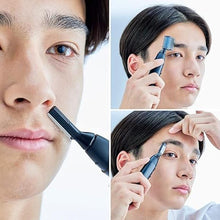 Load image into Gallery viewer, Panasonic Facial Hair Trimmer for Sensitive Skin, Unisex Detailer with Flexible Head, Gentle on Acne, Includes 2 Eyebrow Attachments, Wet/Dry - ER-GM40-K (Black)