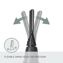 Load image into Gallery viewer, Panasonic Facial Hair Trimmer for Sensitive Skin, Unisex Detailer with Flexible Head, Gentle on Acne, Includes 2 Eyebrow Attachments, Wet/Dry - ER-GM40-K (Black)