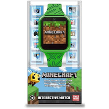 Load image into Gallery viewer, Minecraft Kids Smart Watch – Touchscreen Interactive Watch with 10 Customizable Clock Faces, Built-in Camera, Video Recorder, Alarm, Calculator, Games & Pedometer – Fits Wrists 5.5" to 8"