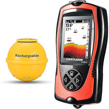 Load image into Gallery viewer, LUCKYLAKER Sonar Kayak Fish Finder Portable Water Handheld Depth Finder Boat Transducer Wireless Fish Finders Sea LCD Screen Fishing
