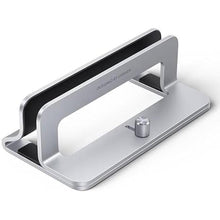 Load image into Gallery viewer, UGREEN Vertical Laptop Stand Holder for Desk Compatible with MacBook Pro, MacBook Air Stand Vertical Aluminum Adjustable for Up to 17.3 Inch Gaming Laptop, Gray