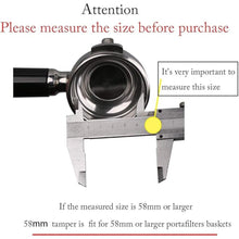 Load image into Gallery viewer, Stainless Steel 58mm Coffee Tamper 100% Stainless Steel Espresso Tamper Tool