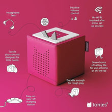 Load image into Gallery viewer, Toniebox Audio Player Starter Set with Playtime Puppy - Listen, Learn, and Play with One Huggable Little Box - Pink