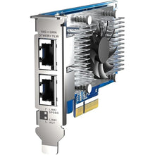 Load image into Gallery viewer, QNAP QXG-10G2T-X710 Two Port 10GbE Network Card with SR-IOV and iSCSI, Block-Based and Supports Multiple Virtual Disk Modes