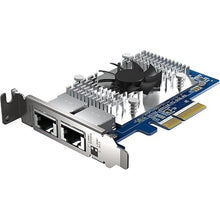 Load image into Gallery viewer, QNAP QXG-10G2T-X710 Two Port 10GbE Network Card with SR-IOV and iSCSI, Block-Based and Supports Multiple Virtual Disk Modes