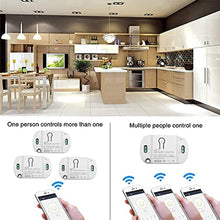 Load image into Gallery viewer, 16A Basic Wireless Smart Switch?Wi-Fi Light Switch Compatible with Alexa & Google Home & SmartThings,FCC Certified,No Hub Required Support DIY Module (2 pcs)