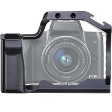 Load image into Gallery viewer, Cage for Canon EOS M5 M50 M50 Mark II Camera with Quick Release 1/4" 3/8" Screw and Cold Shoe Expansion Microphone Monitor Fill Light