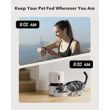 Load image into Gallery viewer, PETLIBRO Automatic Cat Feeder, Automatic Cat Food Dispenser with Freshness Preservation, 3L Timed Cat Feeders for Dry Food, Up to 50 Portions 6 Meals Per Day, Granary Pet Feeder for Cats, White