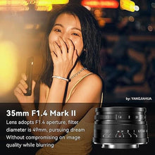 Load image into Gallery viewer, 7artisans 35mm F1.4 Mark II APS-C Manual Focus Fixed Lens Large Aperture Compatible with Olympus and Panasonic MFT M4/3 Mount Cameras