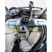 Load image into Gallery viewer, woleyi Car/Truck Seat Rail Tablet Mount, 35" Heavy Duty Car Floor Bolt Tablet Holder, Vehicle Front Seats Stand for iPad Pro Air Mini, iPhone, Galaxy Tabs, Z Fold, More 4-13" Cell Phones and Tablets