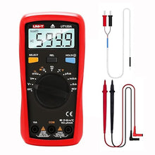 Load image into Gallery viewer, UNI-T Digital Multimeter Tester UT133A, AC DC Voltage Current Dmm Multimeter 6000 Counts Auto Ranging NCV Measures Volt Amp Ohm Capacitance Frequency Temperature, Continuity Diode Test, Palm Size
