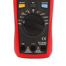 Load image into Gallery viewer, UNI-T Digital Multimeter Tester UT133A, AC DC Voltage Current Dmm Multimeter 6000 Counts Auto Ranging NCV Measures Volt Amp Ohm Capacitance Frequency Temperature, Continuity Diode Test, Palm Size