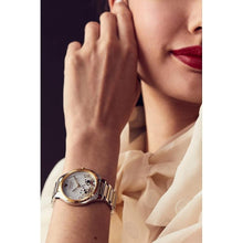 Load image into Gallery viewer, Citizen Eco-Drive Ladies' Disney Mickey and Minnie Mouse Two Tone Gold Stainless Steel, 3-Hand, 35mm (Model: EM0754-59W)
