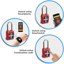 Load image into Gallery viewer, eGeeTouch Smart Lockout Tagout Lock (RED)