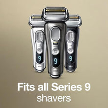 Load image into Gallery viewer, Braun Shaver Head Replacement Part 94M Silver, Compatible with Series 9 Pro and Series 9 Electric Razors for Men