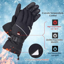 Load image into Gallery viewer, Telguua Heated Gloves for Women Men,Upgraded Battery 5500mAh Electric Heated Ski Gloves Rechargeable for Women Waterproof Touchscreen Heated Work Glove for Raynaud's&Arthritis