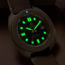 Load image into Gallery viewer, ADDIESDIVE Bronze Automatic Dive Watch Mens Wristwatch 200 M Waterproof Vintage Genuine Suede Leather Strap