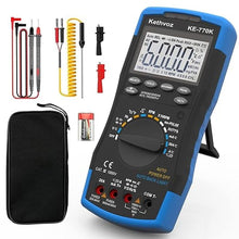 Load image into Gallery viewer, Automotive Multimeter, Digital Voltmeter Ammeter Multi Meter Test AC DC Voltage Amp Ohm Measure Dwell Angle Pulse Width Tach RPM, Temperature Duty Cycle Continuity Tester 770K