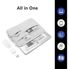 Load image into Gallery viewer, Omnpak Surface Pro 9 Case,13 inch Laptop Sleeve for Surface Pro 11/10/9/8/X/7+/7/6/5/4/3,Surface Pro 8 Case with Multi-Pocket and Side Handle Strap,Water-Resistant Laptop Carrying Bag