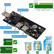 Load image into Gallery viewer, NGFF(M.2) to USB 3.0 Adapter with Dual Nano SIM Card Slot for 3G/4G/5G Module