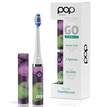 Load image into Gallery viewer, Pop Sonic Electric Toothbrush (Purple Watercolor) - Travel Toothbrushes w/AAA Battery | Kids Electric Toothbrushes with 2 Speed & 15,000-30,000 Strokes/Minute, Dupont Nylon Bristles