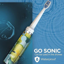 Load image into Gallery viewer, Pop Sonic Electric Toothbrush (Blue Watercolor) - Travel Toothbrushes w/AAA Battery | Kids Electric Toothbrushes with 2 Speed & 15,000-30,000 Strokes/Minute, Dupont Nylon Bristles