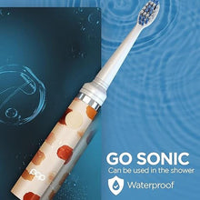 Load image into Gallery viewer, Pop Sonic Electric Toothbrush (Giraffe) - Travel Toothbrushes w/AAA Battery | Kids Electric Toothbrushes with 2 Speed & 15,000-30,000 Strokes/Minute, Dupont Nylon Bristles
