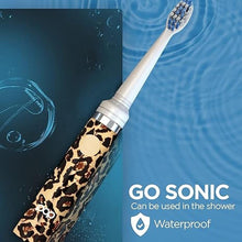 Load image into Gallery viewer, Pop Sonic Electric Toothbrush (Leopard) - Travel Toothbrushes w/AAA Battery | Kids Electric Toothbrushes with 2 Speed & 15,000-30,000 Strokes/Minute, Dupont Nylon Bristles