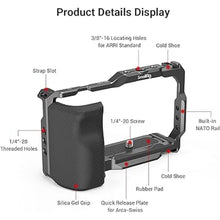 Load image into Gallery viewer, SMALLRIG ZV-E10 Cage with Silicone Handle and Built-in Threaded Holes, Cold Shoe and Quick Release Plate for Sony ZV-E10
