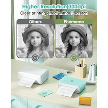Load image into Gallery viewer, Phomemo M04S Portable Thermal Printer Bluetooth Label Printer, Sticker Note Printer, Support 2/3/4 inch Printing Width, 300 dpi,Compatible with Phones, Computer, Suitable for Labels, Notes, documents