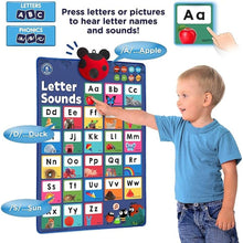 Load image into Gallery viewer, LEARNING BUGS Press to Learn Phonics, Interactive Letters and Sounds Talking Poster, Preschool & Kindergarten Learn to Read, Ages 3+