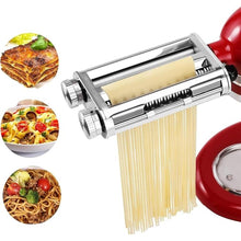 Load image into Gallery viewer, Pasta Maker Attachment for KitchenAid Mixers,3 in 1 Set Included Pasta Sheet Roller, Spaghetti Cutter, Fettuccine Cutter Accessories and Cleaning Brush