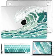 Load image into Gallery viewer, Batianda Designed Case for M4 New MacBook Pro 14'' 2024 2023 2021 Release Model A3112/A2992/A2442 with M3 M2 M1 Pro/Max Chip, Plastic Hard Shell Cover with Keyboard Cover & Screen Protector, Wave