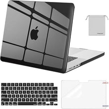Load image into Gallery viewer, MOSISO Compatible with MacBook Pro 16 inch Case 2025 2024 2023 2022 2021 M4 M3 M2 M1 A3403 A3186 A2991 A2780 A2485 Pro Max, Plastic Hard Shell&Keyboard Cover&Screen Film&Storage Bag, Crystal Black