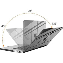 Load image into Gallery viewer, MOSISO Compatible with MacBook Pro 16 inch Case 2025 2024 2023 2022 2021 M4 M3 M2 M1 A3403 A3186 A2991 A2780 A2485 Pro Max, Plastic Hard Shell&Keyboard Cover&Screen Film&Storage Bag, Crystal Black