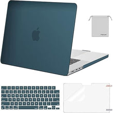 Load image into Gallery viewer, MOSISO Compatible with MacBook Pro 16 inch Case 2025 2024 2023 2022 2021 M4 M3 M2 M1 A3403 A3186 A2991 A2780 A2485 Pro Max, Plastic Hard Shell&Keyboard Cover&Screen Film&Storage Bag, Deep Teal