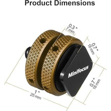 Load image into Gallery viewer, MINIFOCUS 4 Packs Camera Hot Shoe Mount Adapter, Double Nut with 1/4" and 3/8" Aluminum Alloy Tripod Screw Flash Shoe Mount for LED Monitors, Microphone, DSLR Field Monitor