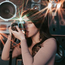 Load image into Gallery viewer, Prism Lens Filter 82mm Starlight Glare Filter Anamorphic Lens Flare Effect Filter Film Props(Rainbow ray Flares)