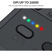 Load image into Gallery viewer, Keychron M3 Wireless Mouse, PAW3395 Sensor with Programmable Macro Button 26,000 DPI Supports 2.4 GHz/Bluetooth 5.1, 79g Ultra-Light Ergonomic Design Up to 70 Hours Using for PC Mac Laptop - Black