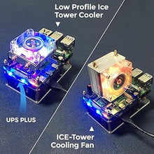 Load image into Gallery viewer, GeeekPi UPS V5 Power Supply Uninterruptible UPS HAT for Raspberry Pi, Support 18650 Battery Charger Power Bank Power Management Expansion Board 5V for Raspberry Pi 5/4B/3B+/3B/2B/B+/B/A+/A