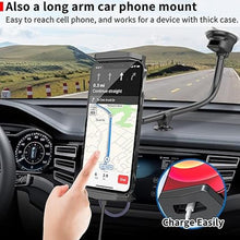 Load image into Gallery viewer, APPS2Car Upgraded Tablet Car Mount for iPad Truck Holder Long Arm Extension Strong Suction Cup Windshield Mount for 7-13 Inch Tablet iPad Pro Air Mini