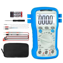 Load image into Gallery viewer, Multimeter 6000 Count TRMS Electrical Tester, Kethvoz 600V Voltmeter Battery Tester Measure AC DC Voltage Current Ohm Capacitance Temperature, Carrying Case & Sharp Test Leads Included