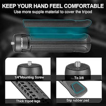 Load image into Gallery viewer, MINIFOCUS Camera Tripod, Desktop Tabletop Stand Compact Tripod with 1/4" Screw, Phone Tripod Stand for Gimbal Stabilizer Webcam Phone Holder Selfie Stick and All DSLR Cameras